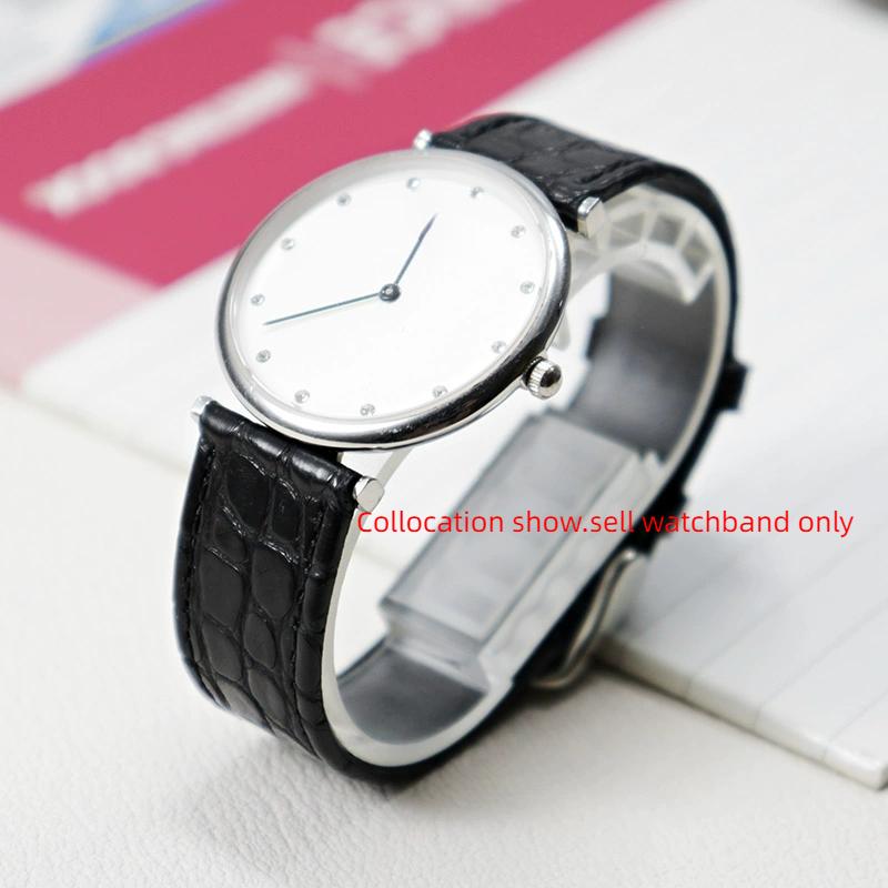 13 14 16mm 18mm 19mm 20mm Dünnes weiches Krokodillederarmband Für Longines L4 L2 VC MIDO Cartier Dornschließe braun blau Uhrenarmband