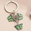 1Pc Cute Keychain Colorful Butterfly Key Ring Flying Animals Key Chains for Women Girls Handbag Accessories Handmade Jewelry