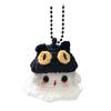 Halloween Crochet Ghost Ornament Cute Handmade Knitted Frog/Cat/Spider/Strawberry Ghost Hanging Decoration for Car Rearview Mirror Bag Charm