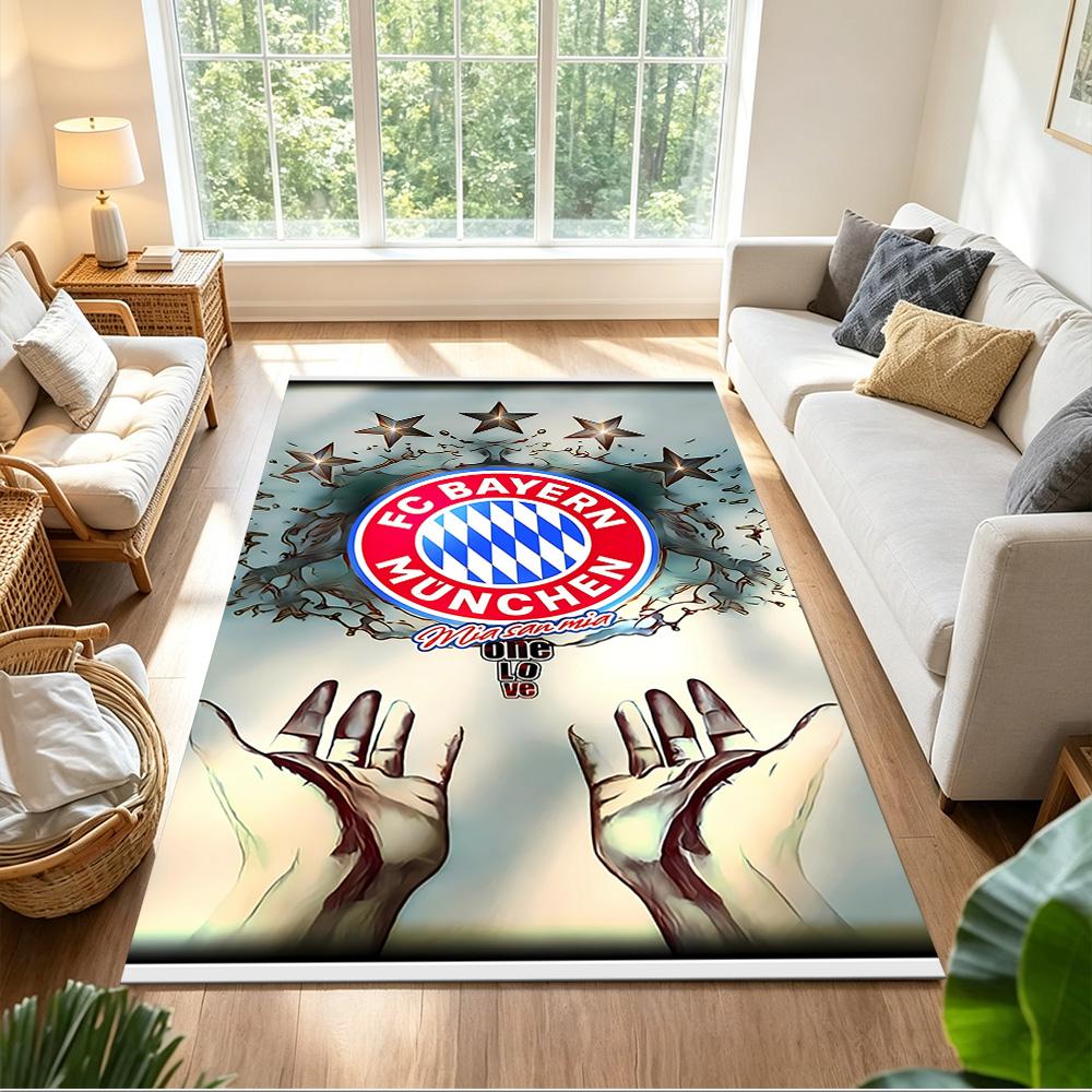 Bayern Munich Crest Area Rug Suitable for Dormitory Living Rooms Dining Room Study room Antislip Carpet Office home decor Wedding Party Gift
