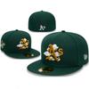 NY Baseball Cap MLB World Series Embroidered Denim Fitted Hat Sun Protection All