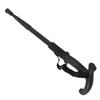 Outdoor Walking Stick High Strength Aluminum Alloy Hiking Poles AntiSlip Canes for Elderly(Black )