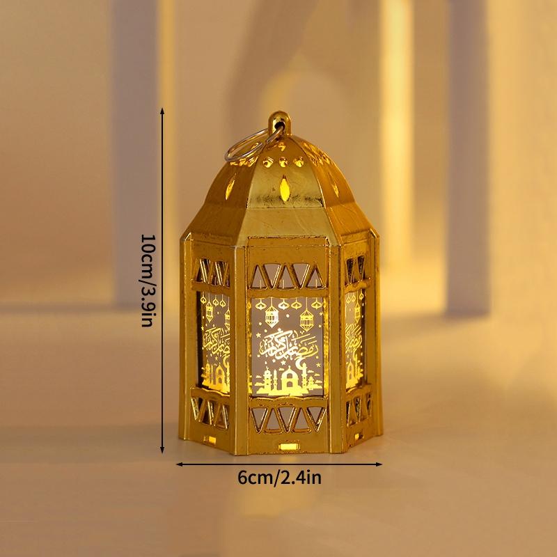 Ramadan Dekorationen Kerzenlampe 2026 Eid Mubarak HängeLaterne Muslimisches Geschenk Ornament Ramadan Mond und Sterne Nachtlicht