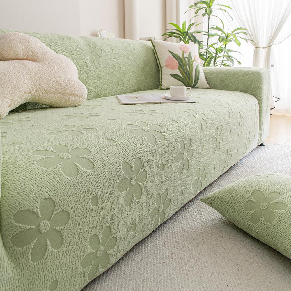 Flower All Season Universal Lazy Sofa Cover Summer New Straight Sofa Cover  Anti Cat Scratch Elastic Sofa Protection Cover
