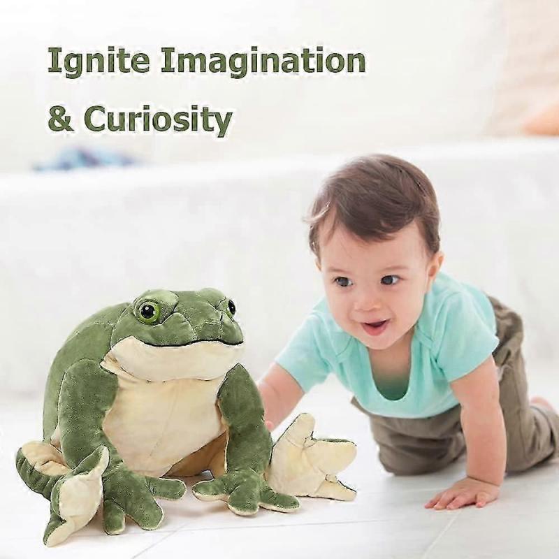Giant Frog Stuffed Animal Frog Plush, Large Stuffed Frog Plush, Big Stuffed Green Frog Pillow for Kids, 22 Inch