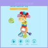 Baby Giraffe Plush Rattle Toy With Sound For Infant Development And Sensory Play