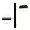 40 Pin 1x40 Single Row Male and Female 2.54 Breakable Pin Header PCB JST Connector Strip for Arduino Black