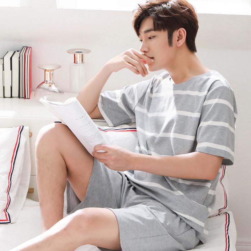 

Men s Lightweight Short Sleeve Pajama Set - Casual Summer Loungewear for Teens and Adults XXXL