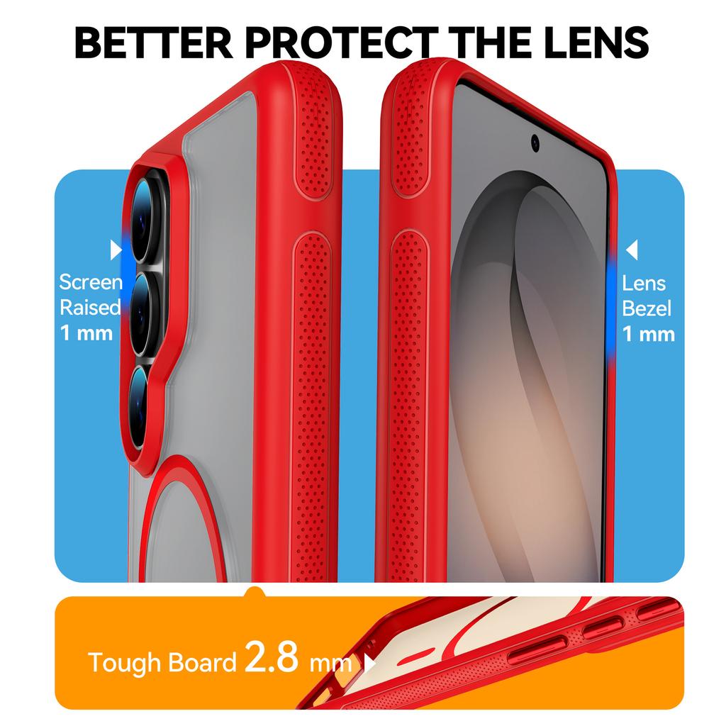case for Samsung S26 plus ultra Matte skin texture semi transparent Magnetic protective cover Wireless Charging Anti-Fingerprint