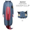 GACHIAKUTA Guita Cosplay Costume BlueJumpsuit Funny Pajamas Anime Game Daily Wear Halloween Embroidery Top Vest Short Wig Set