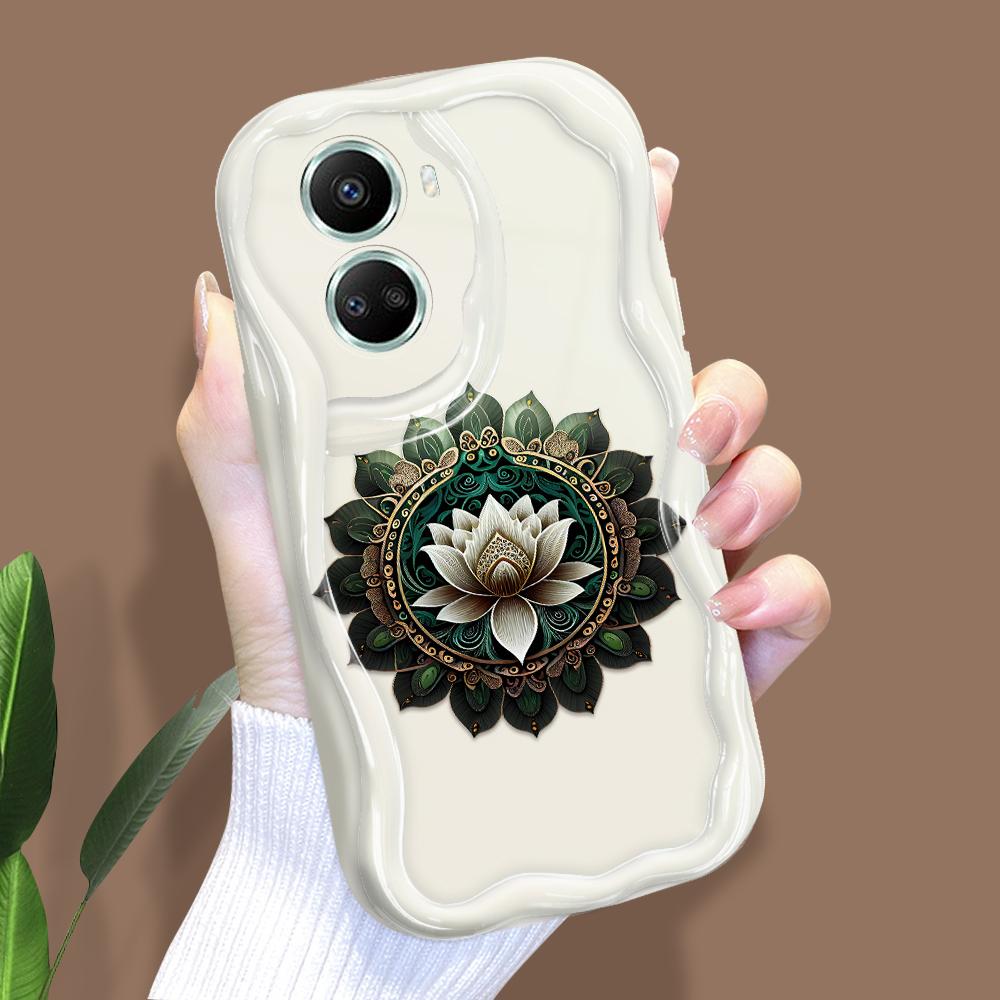 For Honor 90Lite X6B X8 Infinix Hot 30 40i 40Pro Smart8 Vivo V27 V29e V30e Moto G84 Fashion Girl Cream Texture Soft Silicone Full Lens Protect Casing