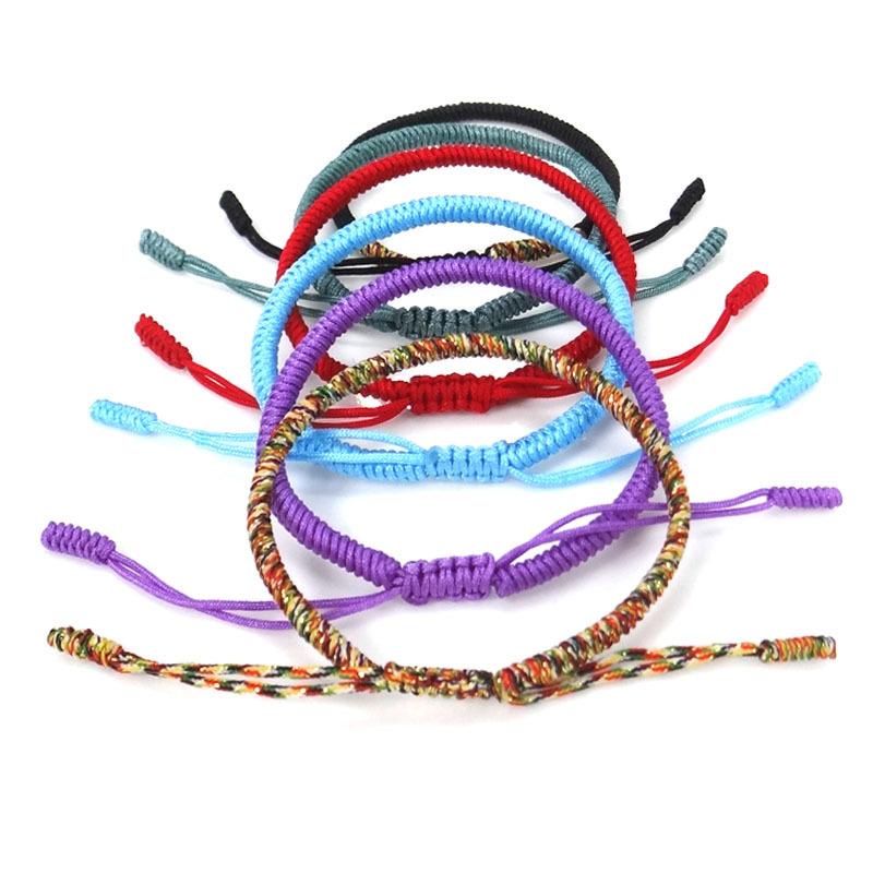 Charm 6 Colours Rope Bracelet Women Handmade Knots Braided Bracelets & Bangles Friendship Fashion Accessories Jewelry Girls