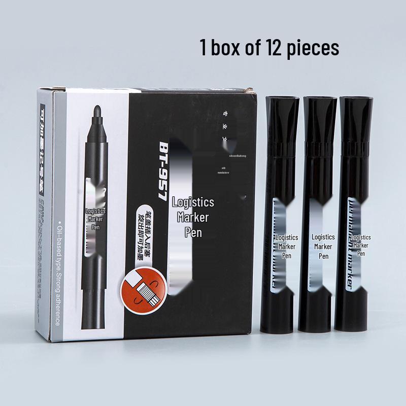 Baitong BT-957 Refillable Quick-Dry Large Capacity Marker - Black, Blue, Red чёрный