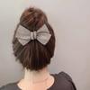 2 Diamond Piece Large Intestine Hair Tie Bow Hair Rope Easy Temperament Ball Head Flower Female Ponytail Hair Rope High-End Headwear