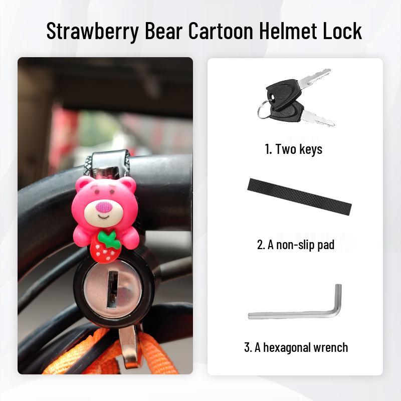 Anti-Theft Electric Bike Helmet Lock - Pry-Proof Fixed Hook for Bicycles