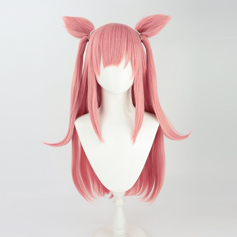 Game Anime Uma Musume Pretty Derby Agnes Digital Cosplay Wig Ears Tail Halloween Party Costume Prop Synthetic Hair Heat