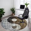 1PC Yin Yang Symbol Chair Carpet for Office Non-Slip, Lightweight, Machine Washable Rug for Office, Sleeping, Room - Holiday Decoryy251009027