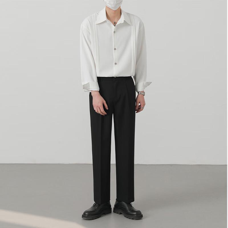 SWAMP AREA Men's Loose Straight-Leg Casual Trousers