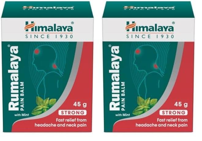 Himalaya Rumalaya Pain Balm 45 g Fast Relief From Headache And Neck Pain Ayurvedic Pack Of 2 For Daily Use