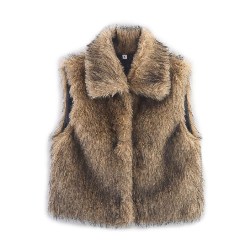 

European & American Women s Casual Lapel Pearl Leather Wool Short Jacket Coat L верблюд