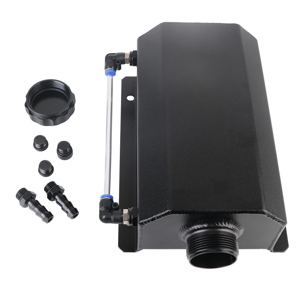 Auto Accessories Car Oil Catch Tank Overflow Reservoir Tank Fuel Gas Catch Can Coolant Radiator Universal Aluminum Alloy 2L