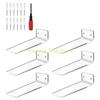 KX4B Stylish Acrylic Floating Shoe Shelves Delicate Wall Mounted Sneaker Display Shelves Display Holder for Home Dormitory