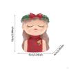 Cute Head Planter Small Flower Pot Fairy Figurine Statue Tabletop Vase Little Girl Container