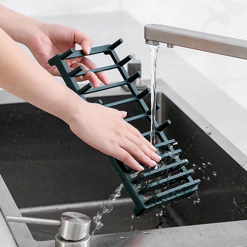 Multi-use Bowl Dish Lid Holder Storage Drain Racks Multi Card Position Plate Dish Knife Storage Kitchen Cookware Organization