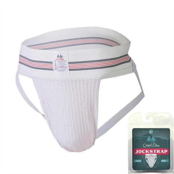 Jockstrap Original Waist 3 Band White - MM Edition Jockstrap - JockStrap