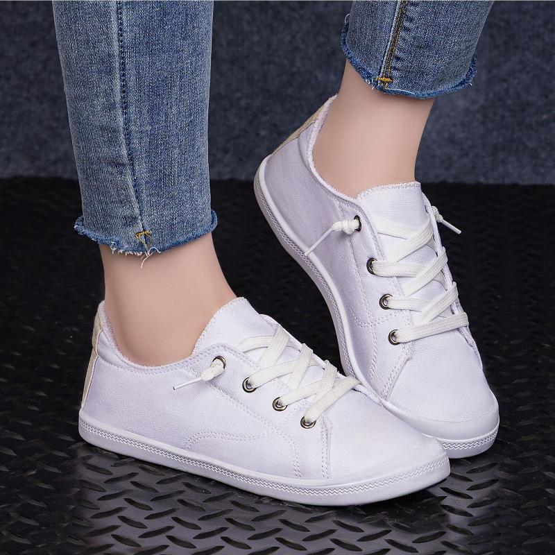Large Size Sports Shoes, Spring Lightweight Shoes, Soft-soled Flat-heeled Casual Shoes, Outdoor Vacation Walking Shoes