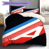 Alpine F1 Pattern Bedding,Quilt Set Quilt Cover Pillowcase Home Birthday Gift(1 * Duvet Cover + 2 * Pillowcase, Without Core)