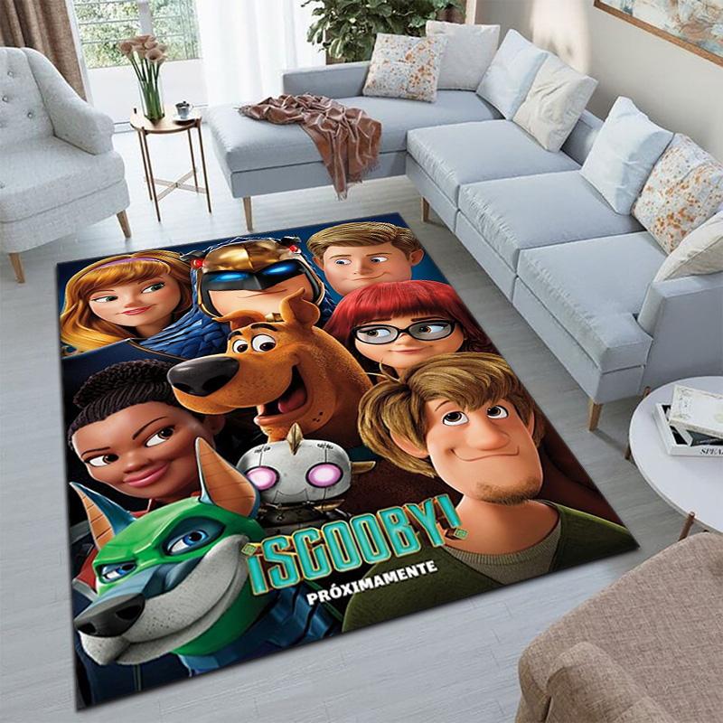 Halloween Cartoon Comedy Adventure Movie Scooby-Doo Carpet Is Suitable for Living Room and Bedroom Doormats Office Balcony Decorative Carpet V8