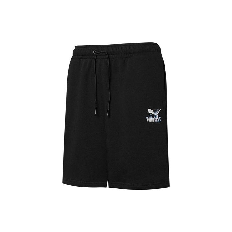 

Puma Floral Embroidered Logo Drawstring Sports Shorts Women shorts Black 533213-01 XL