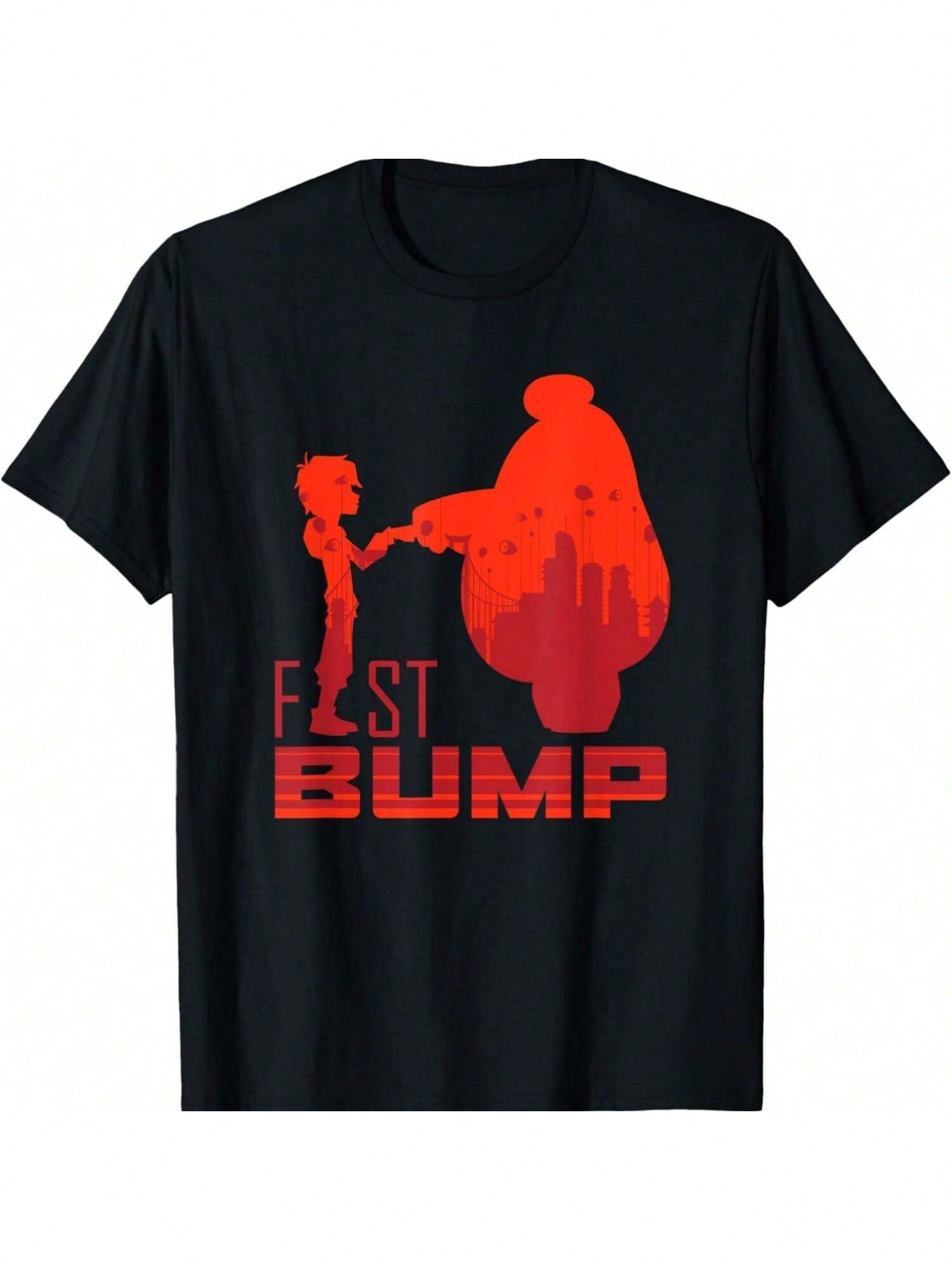 Big Hero 6 Hiro And Baymax Fist Bump Friends T-Shirt S разноцветный