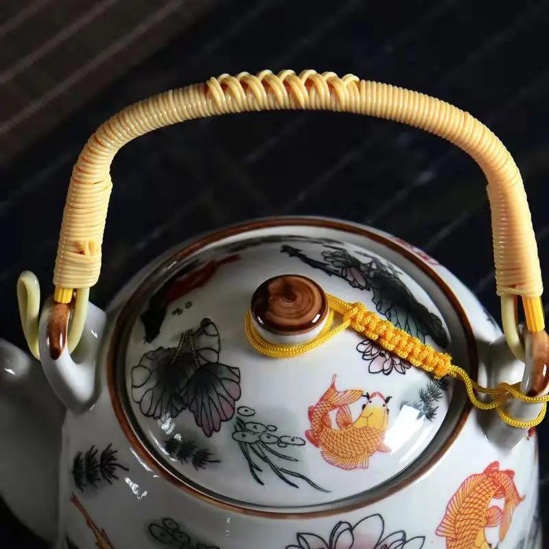 Grote capaciteit Japanse type hefbalk pot 1000ml Chinese theepot Puer theeketel theeservies en koffie theeservies theepotten kopje mok