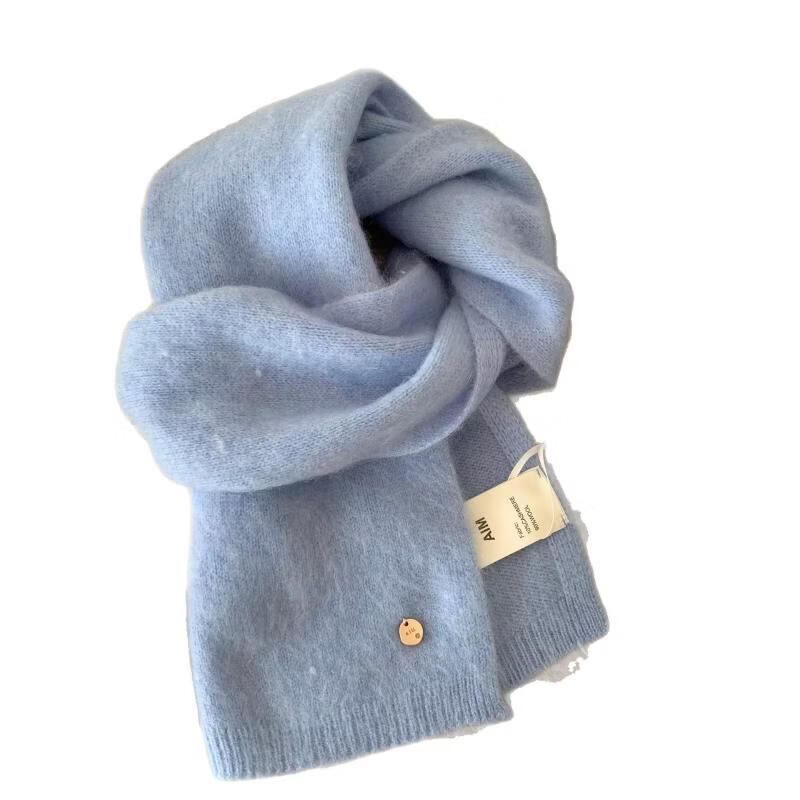 Miling Korean Style Solid Color Warm Short Scarf