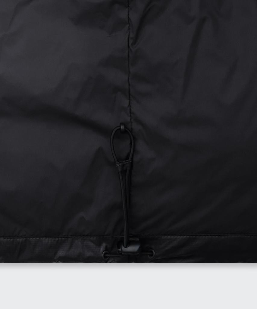 Musinsa Standard Glossy Ripstop Hooded Short Padded Jacket [Black]