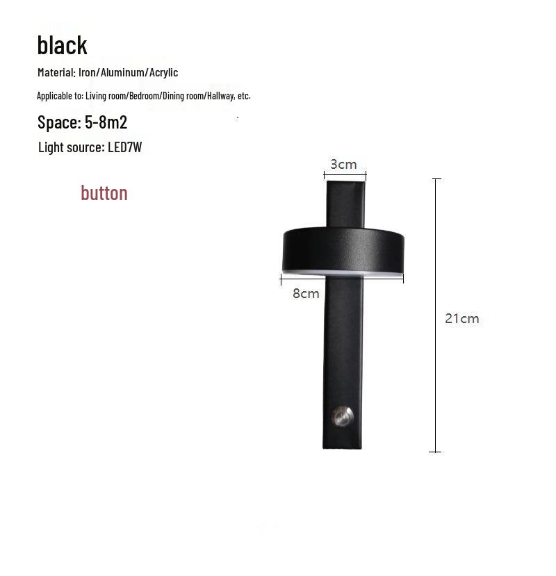 

Nordic Minimalist Adjustable Wall Lamp for Living Room, Bedroom, or Hallway - Creative, Simple, and Personalized Design