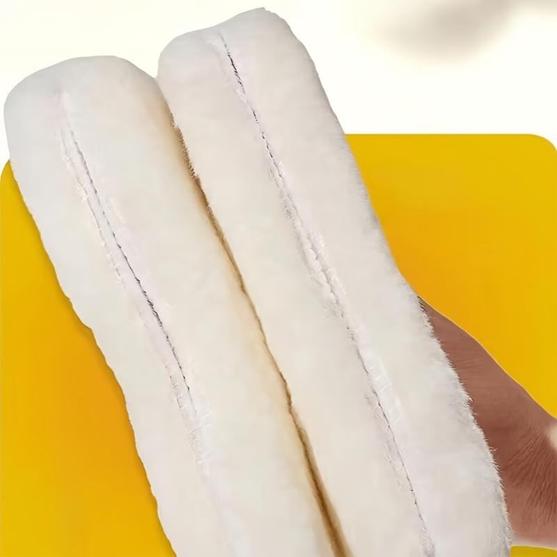 Téli gyapjú talpbetétek nőknek és férfiaknak - 1 pár vastag, bolyhos, meleg cipőbetét fázás elleni, légáteresztő, izzadságelnyelő, kényelmes, puha talppal