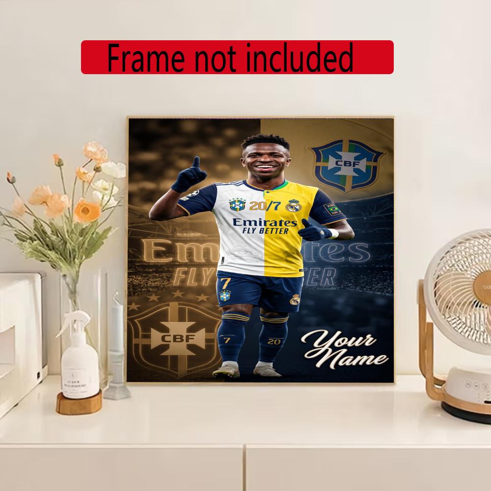 Vinicius Customize Your Name Diamond Painting Round Diamond Diy Frameless Holiday Artwork Suitable For Home Office Wall Decoration