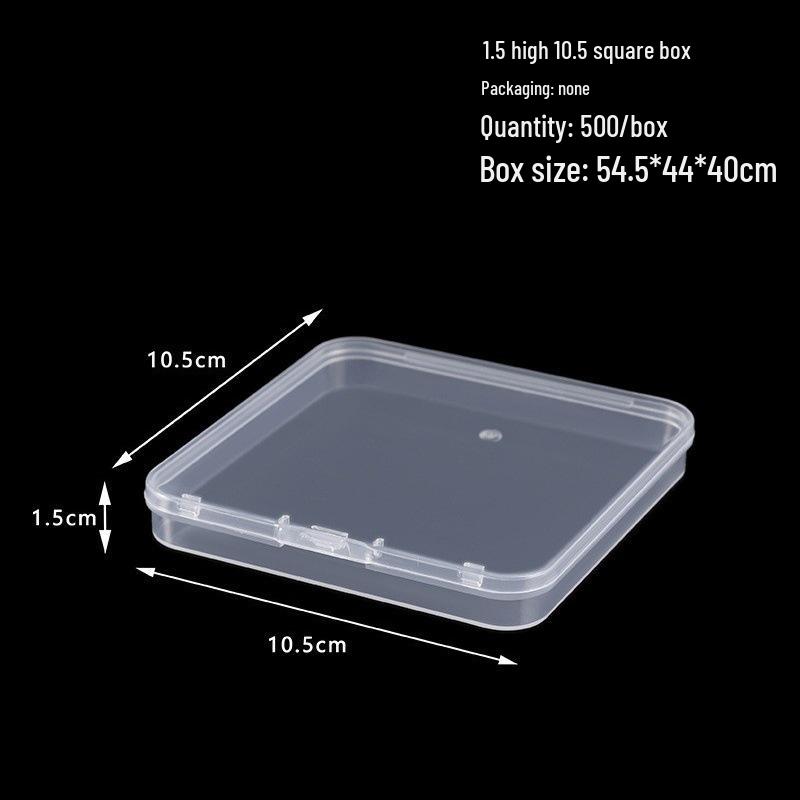 Rectangular Translucent PP Plastic Storage Box with Lid for Jewelry and Small Parts