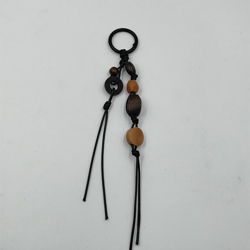 

Zen Style Abacus Tassel Keychain – Chinese Flower Wine Pot Design Pendant Handmade