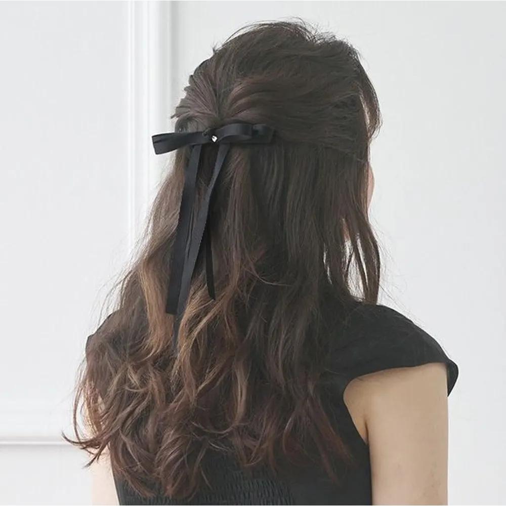 Double Stripe Ribbon Automatic Pin JP-26-022AB black