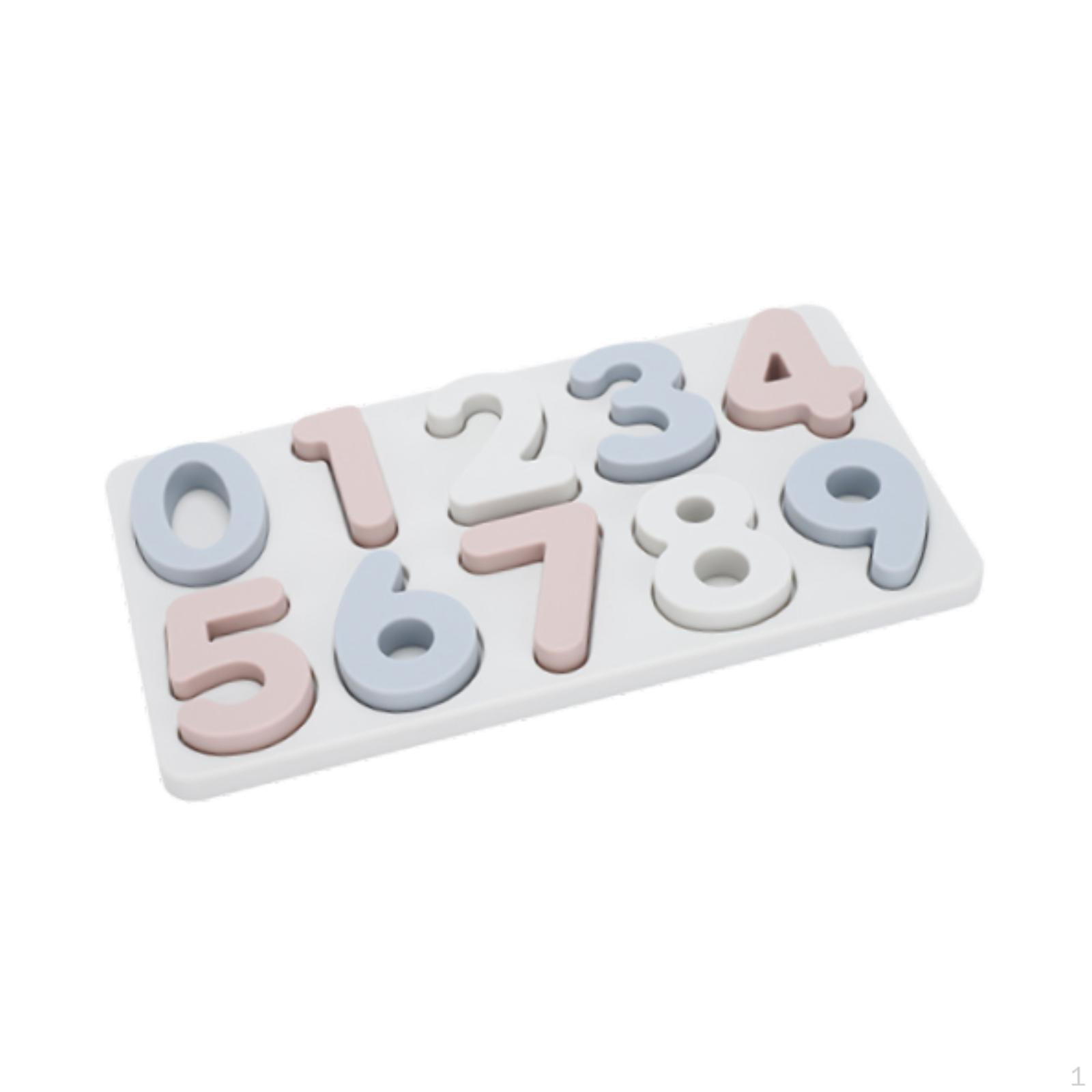 

Silicone Number Puzzle Toy Early Learning for Girls Boys Birthday Gifts