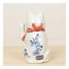 Yakushigama Maneki-neko (Beckoning Cat) Sometsuke (Blue and White) Good Luck 3.5-inch (Left Hand Rai