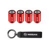Per Nissan Kks6 Coprivalvole per Pneumatici Ruote Auto Portachiavi ad Anello Portachiavi Per Nissan Sylphy N7 Qashqai J11 Teana Note Navara Juke GTR X-trail