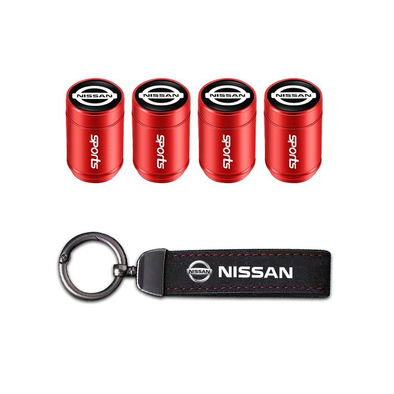 Per Nissan Kks6 Coprivalvole per Pneumatici Ruote Auto Portachiavi ad Anello Portachiavi Per Nissan Sylphy N7 Qashqai J11 Teana Note Navara Juke GTR X-trail