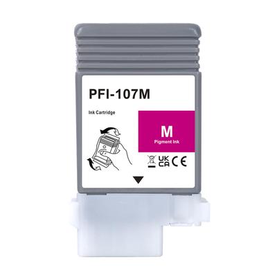 LCL Compatible Canon Pigment Ink Cartridges Pack for Canon PFI-107/PFI-107M (1 Magenta) iPF670/iPF670, iPF770/iPF770, iPF680/iPF685, iPF780/iPF785.