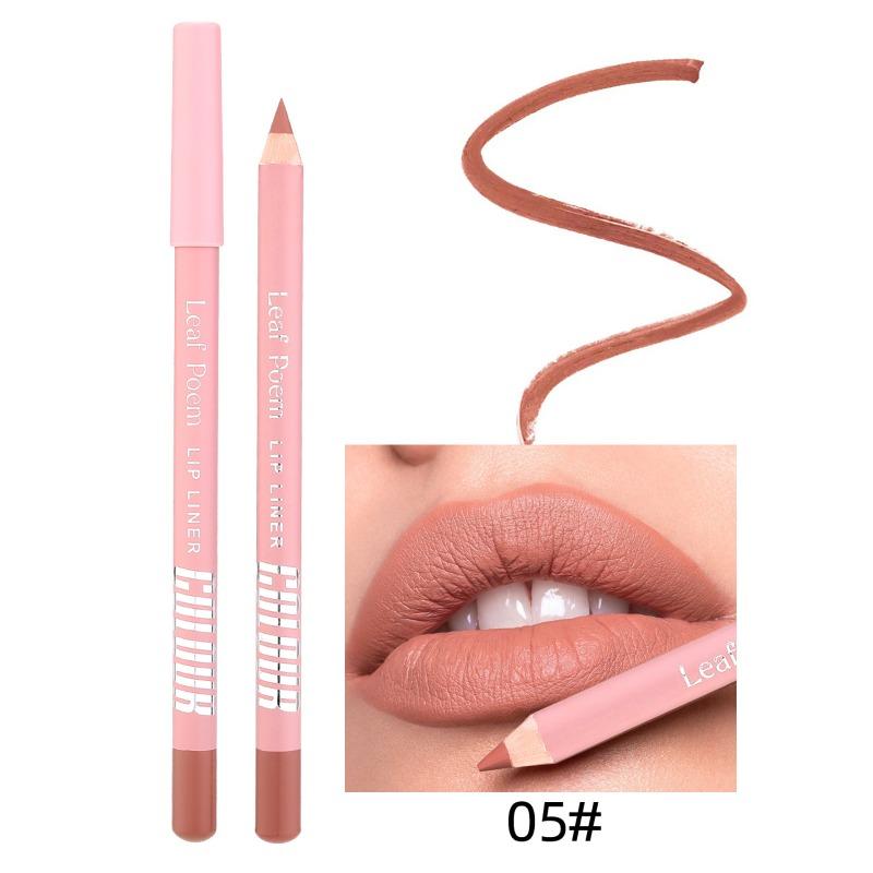 12Color Matte Lipliner Pencil Waterproof Plumping Stain Lipstick Natural Nude Pink Lip Liner Pro Outline The Lips Contour Makeup