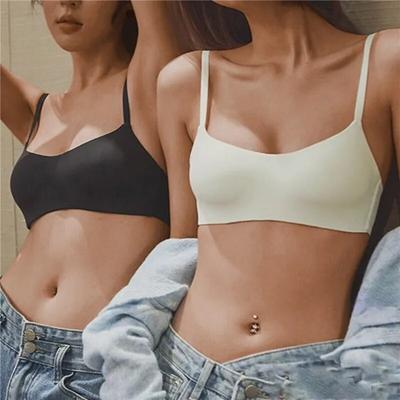 Thin Seamless Push Up Bra  Women Underwear Tube Top Bras Lingerie Beauty Back Support Non-Wire Solid Comfort Bra Elastic Female